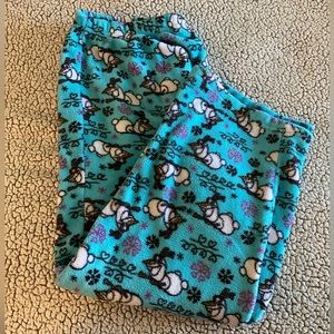 Disney Olaf Frozen Pajama Pants Soft Fleece Women’s 1X